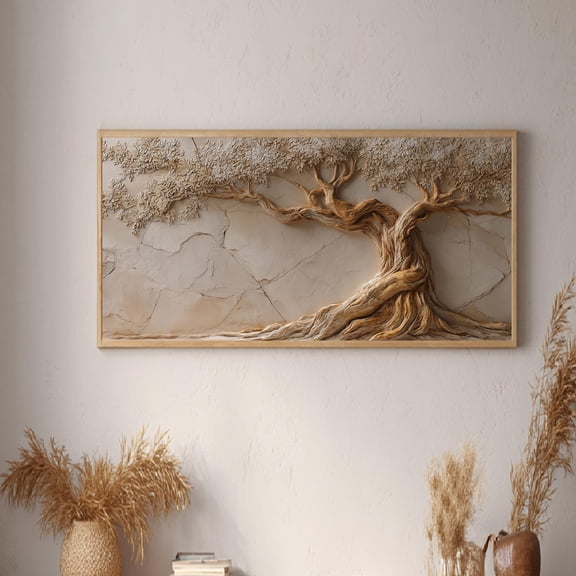 Abstract Tree of Life Canvas Print Wall Art for Living Room Bedroom Decoration Frameless