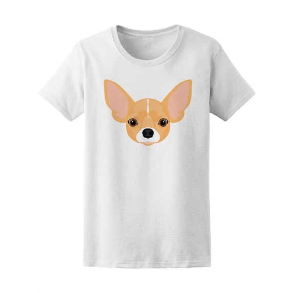 Abstract Trendy Chihuahua Dog T-Shirt Women -Image by Shutterstock, Female x-Large
