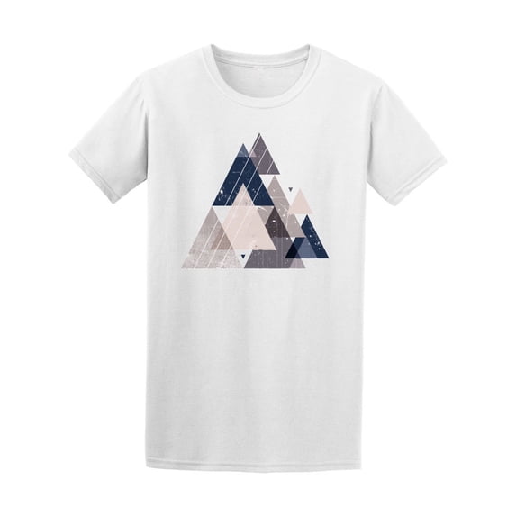 Abstract Trendy Triangles T-Shirt Men -Image by Shutterstock, Male 4X-Large