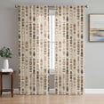 Abstract Tribal Arrows Sheer Curtains for Living Room Bedroom Boho ...