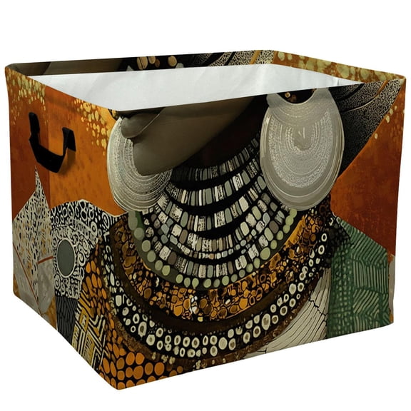 Abstract Tribal Geometric Pattern Storage Baskets Storage Boxes Home Decor Storage Clothes Organization And Storage Home Decor Storage Holiday Gifts，Laundry Baskets