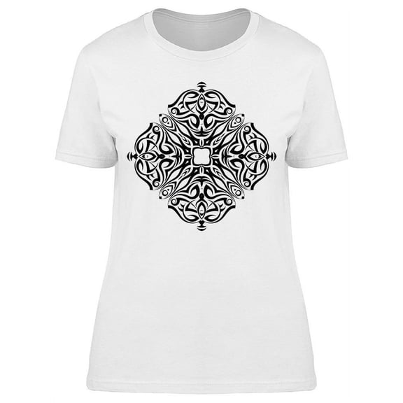 Abstract Tribal Graphic T-Shirt Women -Image by Shutterstock, Female XX-Large