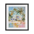 thumbnail image 1 of Stupell Industries Abstract Tropical Bungalow Black Framed Print Under Glass, design by LSR Design Studio, 16 x 13, 1 of 10