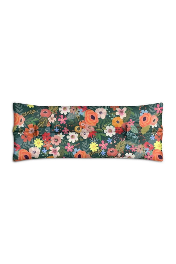 Abstract Tropical Floral Seat Belt Pillow - Post Surgery Chest Protection