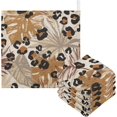thumbnail image 1 of Abstract Tropical Leaves Baby Muslin Washcloths Soft Absorbent Face Towel,Grunge Leopard Camouflage Spots Burp Cloths Cotton Bath Wipes 5 PCS Infant Wash Cloth for Newborn Boys Girls 12"x12", 1 of 7