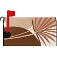 thumbnail image 1 of Abstract Tropical Leaves Magnetic Mailbox Covers Brown Palm Leaf Post Letter Box Cover Standard Size 18x21 Inch Waterproof Post Case Cover Decorative for Outside Garden Yard, 1 of 6