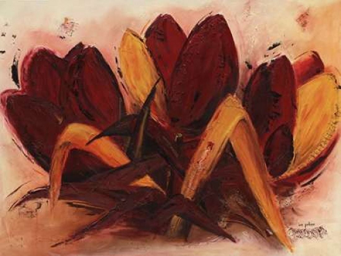 Abstract Tulip I Canvas Art - Ine Pelzer-Janssen (18 x 24)