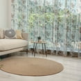 thumbnail image 1 of Abstract Tulle Curtains with Rod Pocket, Floral Composition with Vertical Lines Romantic Blooming Spring Season Plants, Sheer Drape for Wedding Party 2 Panels, 7 Sizes, Dark Taupe Ruby, by Ambesonne, 1 of 3