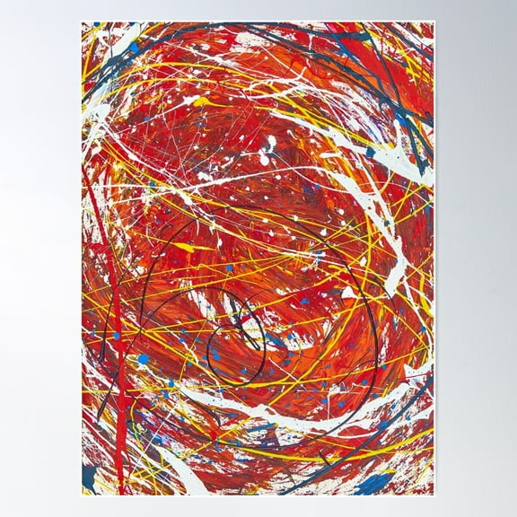 Abstract - Turbulence Poster Wall Art, Modern Wall Decor For Living Room Bedroom, 8x12 UNFRAMED