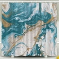 thumbnail image 1 of Abstract Turquoise Shower Curtain For Bathroom Abstract Decorative Painting Can Be Used As A Trendy Shower Curtain 72"W x 72"L, 1 of 6