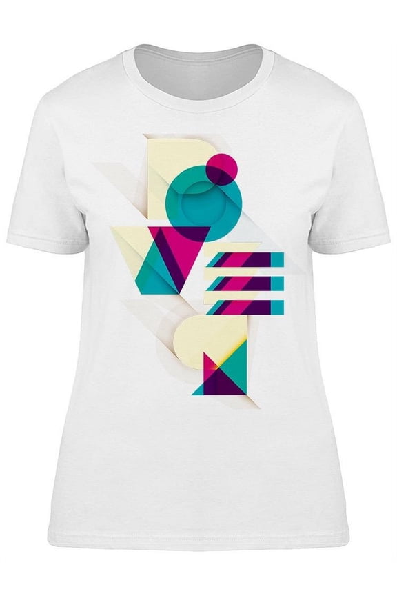 Abstract Typography Artistic Tee Women's -Image by Shutterstock