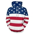 thumbnail image 1 of Abstract USA Flag 3D Print Hoodie Men Women Autumn Thin Pullover Sweatshirt Vintage Streetwear Tops, 1 of 6