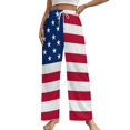 thumbnail image 1 of Abstract USA Flag Pajama Pants Comfortable Elastic Waist Pajamas Fashion Sleepwear Bottoms Plus Size Homewear, 1 of 6