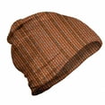 thumbnail image 1 of Abstract Unisex Beanie, Vertical Polka Dots Stripes, Hiking Outdoors, Cinnamon Multicolor, by Ambesonne, 1 of 1