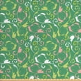 thumbnail image 1 of Abstract Upholstery Fabric by the Yard, Creative Dreamy Botanical Inspired Colorful Swirls Pattern, Decorative Fabric for DIY and Home Accents, Sea Green Blush by Ambesonne, 1 of 4