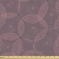 thumbnail image 1 of Abstract Upholstery Fabric by the Yard, Creative Pattern with Spiral Circle Swirls in Geometric Ovals, Decorative Fabric for DIY and Home Accents, Pink Warm Taupe by Ambesonne, 1 of 5