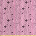 thumbnail image 1 of Ambesonne Abstract Fabric by the Yard Upholstery, Modern Pink Geometric Art, 3 Yards, Pink Charcoal Grey, 1 of 4