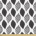 thumbnail image 1 of Ambesonne Abstract Fabric by the Yard Upholstery, Polka Dots Stripes Layout, 3 Yards, Charcoal Grey White, 1 of 5