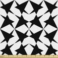 thumbnail image 1 of Abstract Upholstery Fabric by the Yard, Repetitive Funny Star on a Plain Background Futuristic Feels, Decorative Fabric for DIY and Home Accents, Charcoal Grey and White by Ambesonne, 1 of 5