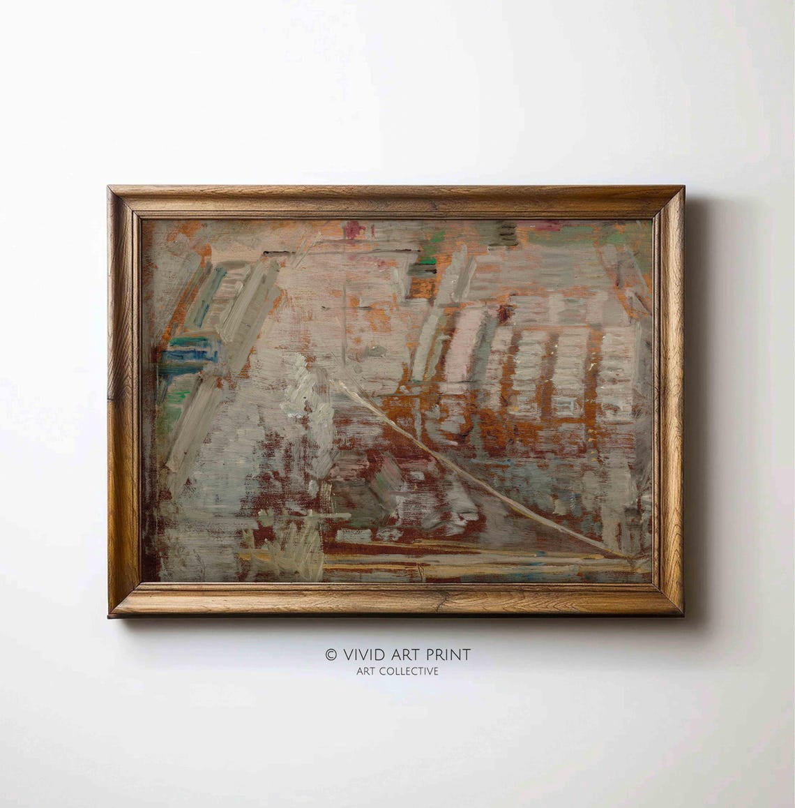 Abstract Urban Texture Muted Vintage Wall Art Poster - Walmart.com