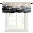 Abstract Valances for Windows Oil Painting Industry Style Fog Gradient ...