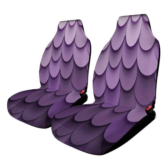 Abstract Vector Purple Disc Car Seat Covers Front Seats Universal Fit for Cars SUV Truck Auto Interior Accessories