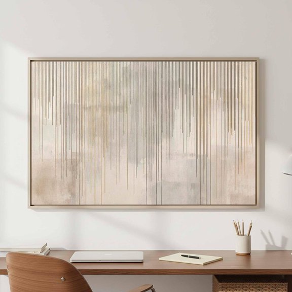 Abstract Vertical Lines Wall Art Print, Minimalist Modern Decor