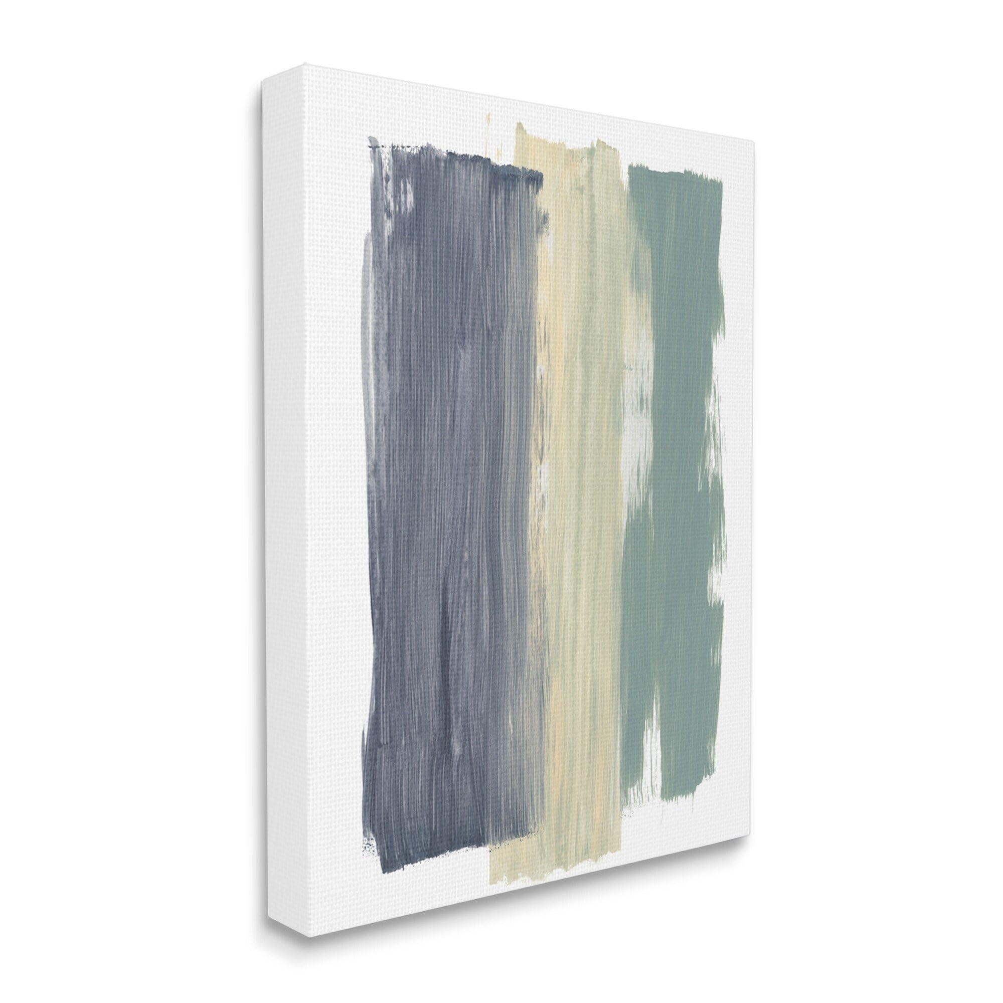 Stupell Industries Abstract Vertical Paint Strokes Blue Yellow Green,30 x 40,Designed by Bronwyn Baker