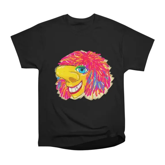 Abstract Vibrant Waggis Fasnacht Mask hand drawn Illustration T-Shirt ...