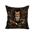 thumbnail image 1 of Abstract Vintage Floral Throw Pillow Velvet Pillowcase Home Set Comfortable Square Bed Sofa Decoration Living Room Office Cushion Cover 18"x18", 1 of 4