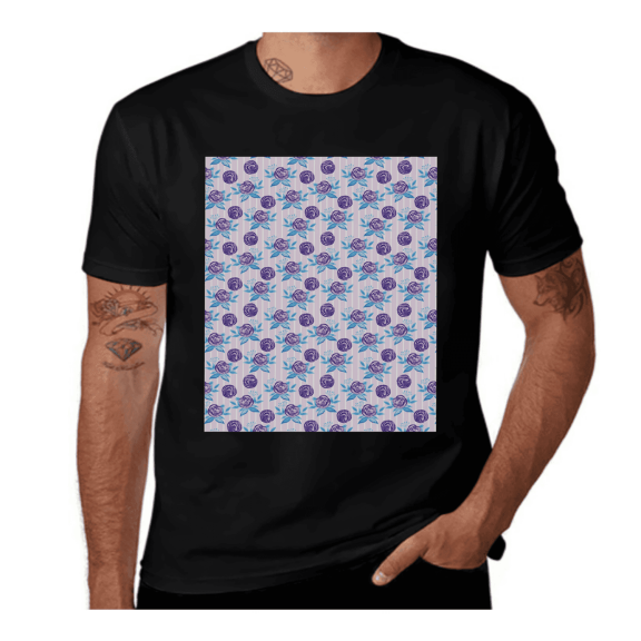 Abstract Vortex Style-Geometric-Multicolor Men's Graphic T-Shirt - Essential Casual Streetwear