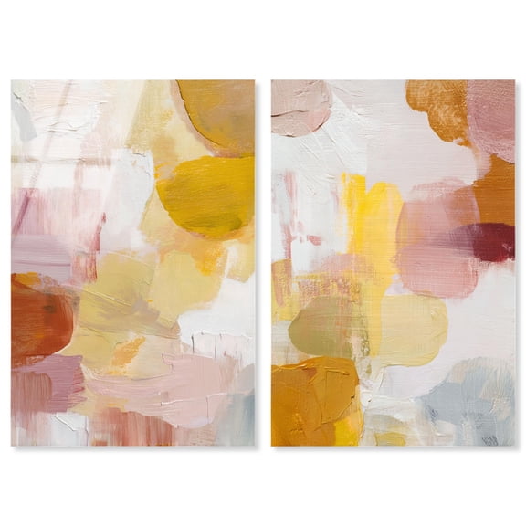 Abstract Wall Art Acrylic Print Modern Abstract Art Set by Art Remedy, Ready to Hang, 10 x 15