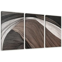 Abstract Wall Art Brown Canvas Art Wall Decor Artwork Abstract Wall Decor Modern Minimalist Decor Canvas Painting Black Bathroom Artwork Unframed