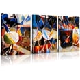 thumbnail image 1 of Abstract Wall Art Decor Oil Paintings Wall Art for Living Room Bathroom Picasso Style Geometric Wall Decoration 3 Piece 12X16 Art Works, 1 of 6