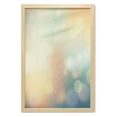 thumbnail image 1 of Abstract Wall Art with Frame, Under Sea Ocean Sea Inspired Image Sunbeams Like Details Print, Printed Fabric Poster for Bathroom Living Room Dorms, 23" x 35", Dark Blue and Pale Green, by Ambesonne, 1 of 2