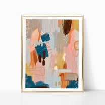 Abstract Wall Art Painting Art Colorful Abstract Print Modern Painting Contemporary Warm Neutral Colors Wall Art Wall Art, Modern Wall Decor, 8x12 UNFRAMED