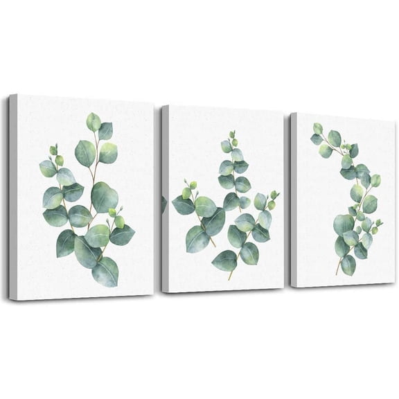 Abstract Wall Art for Living Room, Office & Bedroom - 3 Piece Home Decor: Bathroom Wall Art Giclee Posters, Watercolor Painting Canvas Prints