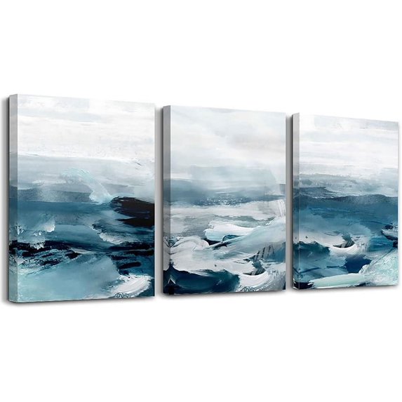 Abstract Wall Decor For Living Room Canvas Wall Art Decor Bedroom Wall Decorations For Office Minimalist Abstract Wall Paintings Inspiration Wall Pictures Artwork Room Home Decoration 3 Piece Set