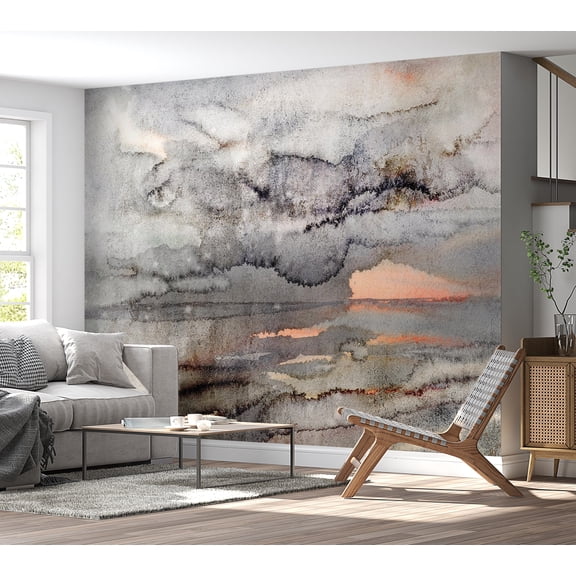 Abstract Wallpaper Wall Mural - Connected Clouds