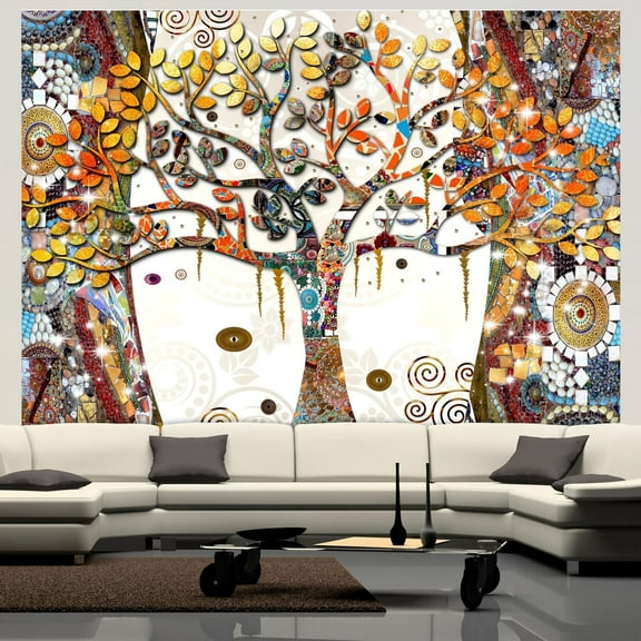 Abstract Wallpaper Wall Mural - Decorated Tree