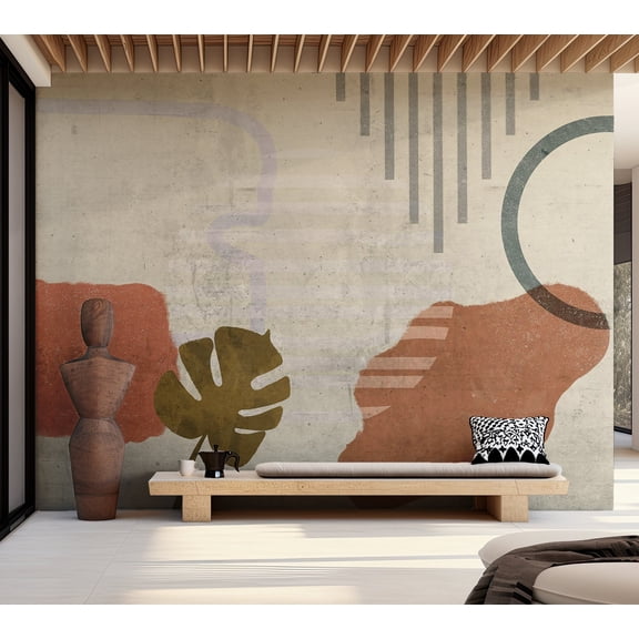 Abstract Wallpaper Wall Mural - Geometric Landscape