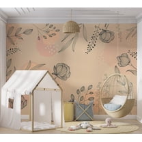 Abstract Wallpaper Wall Mural - Geometric Lines of Nature