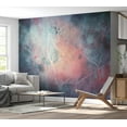 thumbnail image 1 of Abstract Wallpaper Wall Mural - Pink Blue Jungle, 1 of 6