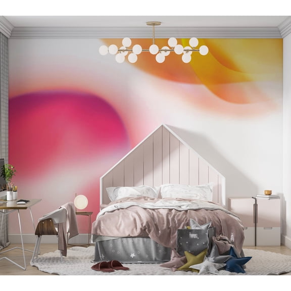 Abstract Wallpaper Wall Mural - Pink Planet