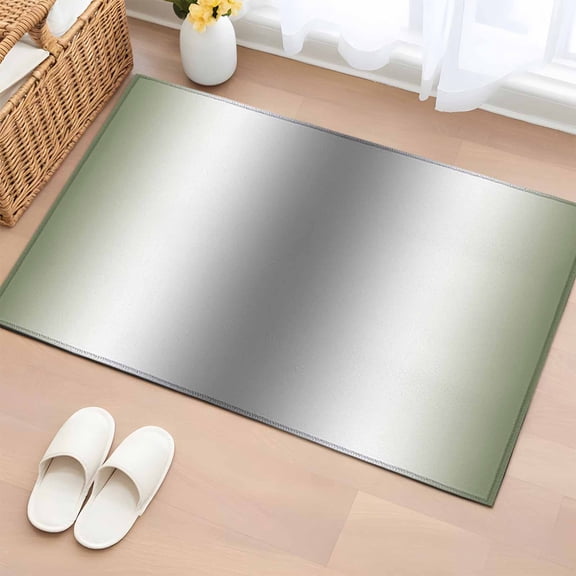 Abstract Washable Small Entryway Area Rugs 2'x3', Gray Seaweed Rate Gradient Ombre Low Pile Throw Rug Non-Slip Sturdy Edge Binding Carpet for Front Door Floor Room Entry
