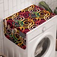 thumbnail image 1 of Abstract Washing Machine Organizer, Curved Spiral Various Arrows in Vibrant Tones Retro Graffiti Pattern, Anti-slip Fabric Top Cover for Washer and Dryer, Multicolor, by Ambesonne, 1 of 1