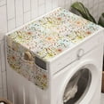 thumbnail image 1 of Abstract Washing Machine Organizer, Abstract Lines with Colorful Dots Curves Floral Inspirations in Absurd Artwork, Anti-slip Fabric Top Cover for Washer and Dryer, Multicolor, by Ambesonne, 1 of 1