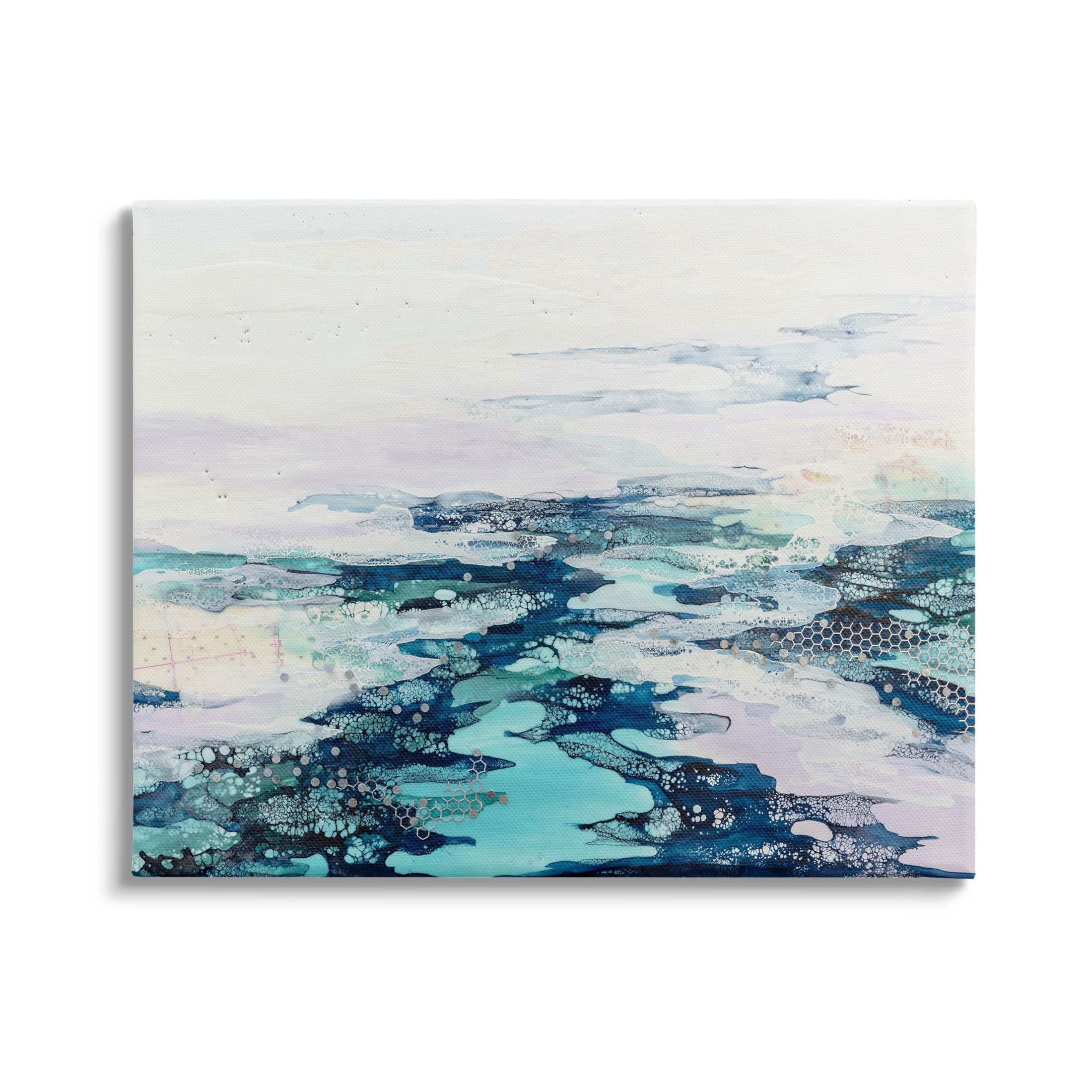 Abstract Water Ocean Composition Abstract Graphic Art Gallery Wrapped Canvas Print Wall Art