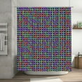thumbnail image 1 of Abstract Water Pipe Pattern Shower Curtain, Colorful Waterproof Bath Curtains for Bathroom Decorations, 72 x 72 inches, 1 of 7