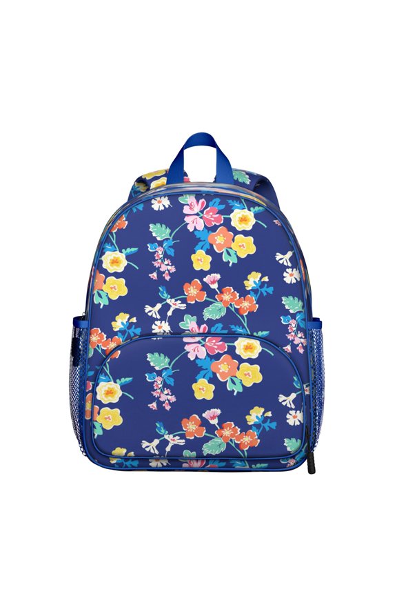 Abstract Watercolor Floral School Backpack - Spine-Friendly Design